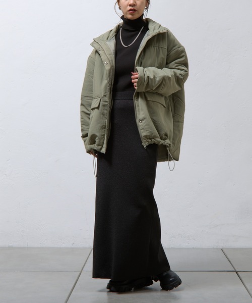 COLONY 2139(コロニートゥーワンスリーナイン)の「スタンド中綿ブルゾン(ダウンジャケット/コート・レディース・ブラック/カーキ・FREE)」の18枚目の写真