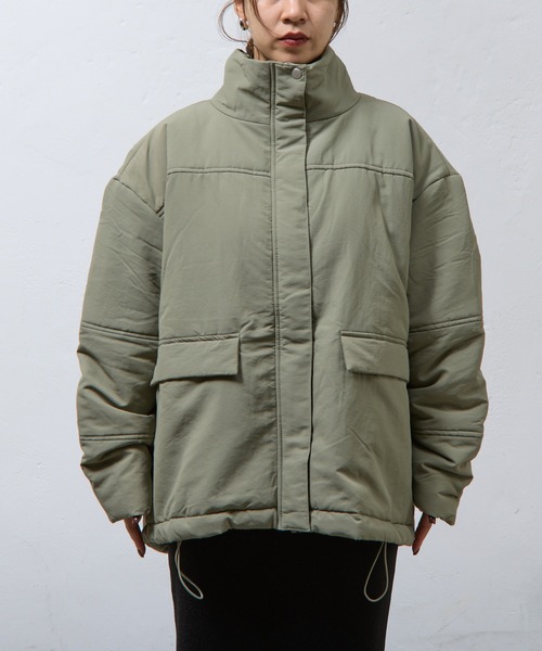 COLONY 2139(コロニートゥーワンスリーナイン)の「スタンド中綿ブルゾン(ダウンジャケット/コート・レディース・ブラック/カーキ・FREE)」の22枚目の写真