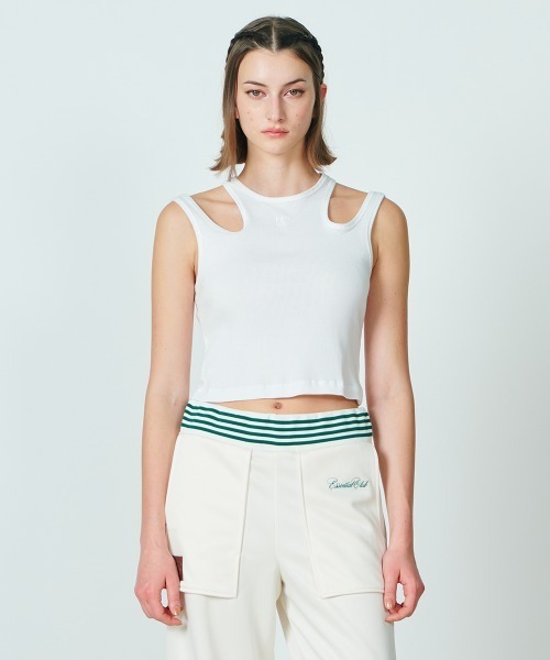 DOUBLE STANDARD CLOTHING(ダブルスタンダードクロージング)の「ドッキングレースシアートップス(シャツ/ブラウス・レディース・オフホワイト/ネイビー・36/38)」の6枚目の写真