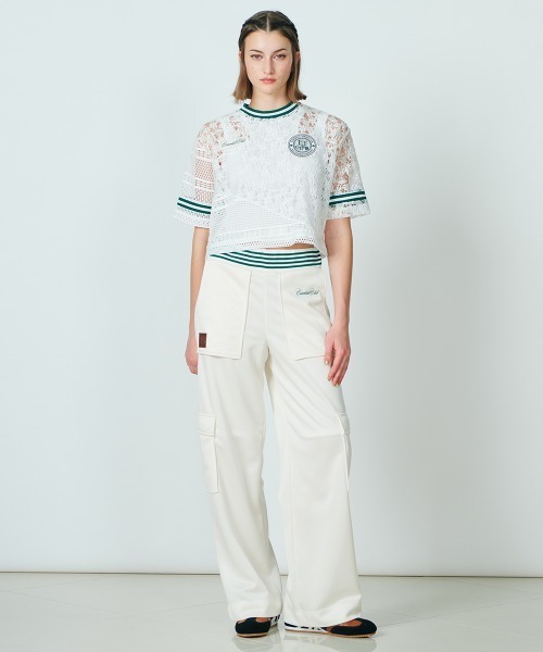 DOUBLE STANDARD CLOTHING(ダブルスタンダードクロージング)の「ドッキングレースシアートップス(シャツ/ブラウス・レディース・オフホワイト/ネイビー・36/38)」の21枚目の写真