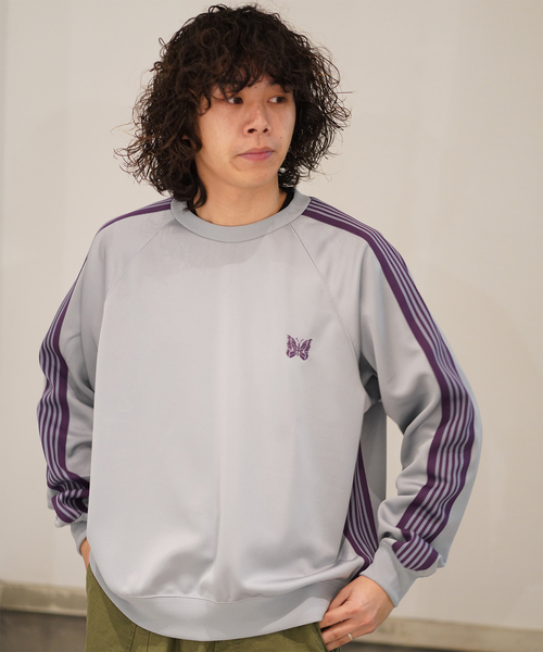 Needles(ニードルス)の「NEEDLES / ニードルズ Track Crew Neck Shirt(Tシャツ/カットソー・メンズ・アイボリー/パープル/サックスブルー・MEDIUM/SMALL)」の6枚目の写真