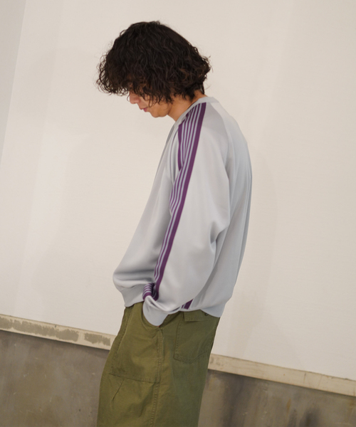 Needles(ニードルス)の「NEEDLES / ニードルズ Track Crew Neck Shirt(Tシャツ/カットソー・メンズ・アイボリー/パープル/サックスブルー・MEDIUM/SMALL)」の7枚目の写真