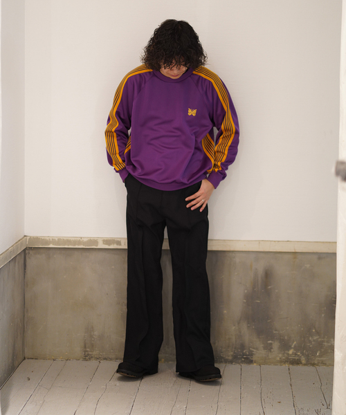 Needles(ニードルス)の「NEEDLES / ニードルズ Track Crew Neck Shirt(Tシャツ/カットソー・メンズ・アイボリー/パープル/サックスブルー・MEDIUM/SMALL)」の9枚目の写真
