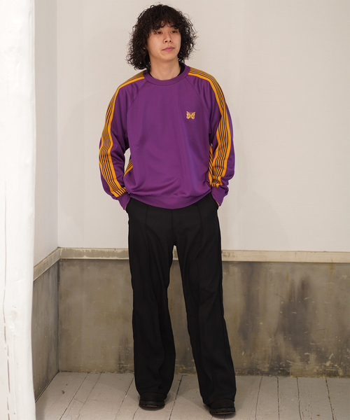 Needles(ニードルス)の「NEEDLES / ニードルズ Track Crew Neck Shirt(Tシャツ/カットソー・メンズ・アイボリー/パープル/サックスブルー・MEDIUM/SMALL)」の10枚目の写真