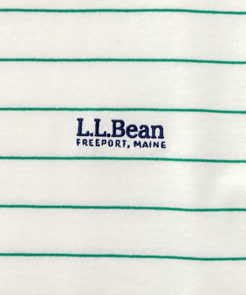 L.L.Bean(エルエルビーン)の「【JAPAN EDITION】ユニオン・ロングスリーブ・ティ(Tシャツ/カットソー・レディース・イエロー/ホワイト×グリーン/ライトグレー/ホワイト・MEDIUM)」の11枚目の写真