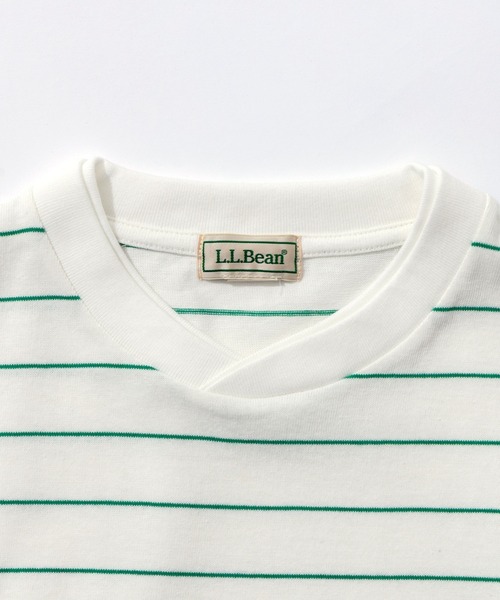 L.L.Bean(エルエルビーン)の「【JAPAN EDITION】ユニオン・ロングスリーブ・ティ(Tシャツ/カットソー・レディース・イエロー/ホワイト×グリーン/ライトグレー/ホワイト・MEDIUM)」の12枚目の写真
