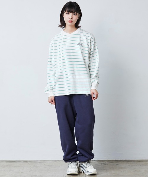 L.L.Bean(エルエルビーン)の「【JAPAN EDITION】ユニオン・ロングスリーブ・ティ(Tシャツ/カットソー・レディース・イエロー/ホワイト×グリーン/ライトグレー/ホワイト・MEDIUM)」の18枚目の写真