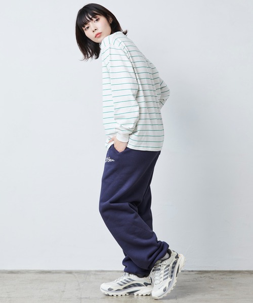 L.L.Bean(エルエルビーン)の「【JAPAN EDITION】ユニオン・ロングスリーブ・ティ(Tシャツ/カットソー・レディース・イエロー/ホワイト×グリーン/ライトグレー/ホワイト・MEDIUM)」の17枚目の写真