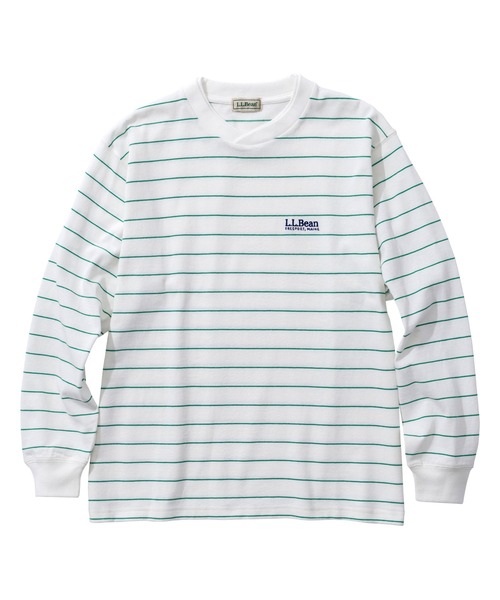 L.L.Bean(エルエルビーン)の「【JAPAN EDITION】ユニオン・ロングスリーブ・ティ(Tシャツ/カットソー・レディース・イエロー/ホワイト×グリーン/ライトグレー/ホワイト・MEDIUM)」の15枚目の写真