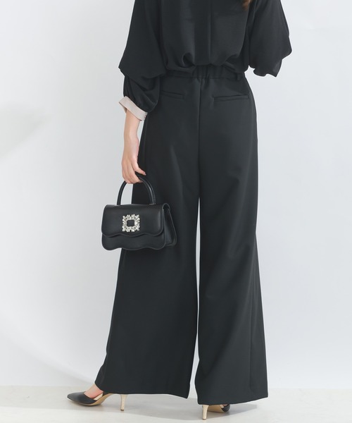 パンツ chichanchan0406 セール】【高身長さん向け】タックワイドパンツ（スラックス）｜PICCIN