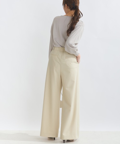 パンツ chichanchan0406 セール】【高身長さん向け】タックワイドパンツ（スラックス）｜PICCIN