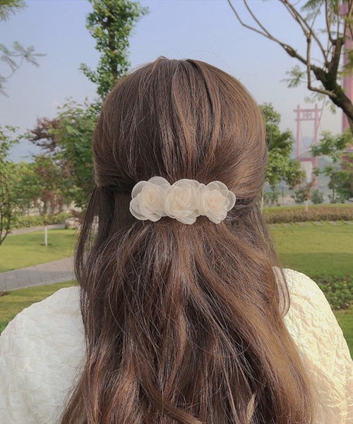 バレッタ3点セット 関税込☆miu miu☆ 5IF233 レザーヘアバレッタ♪3 バレッタ3点セット 関税込☆miu miu☆ 5IF233 レザーヘアバレッタ♪3