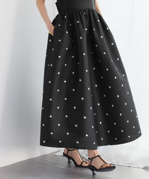 ELFRANK（エルフランク）の「ギャザーフレアジャンパースカート（ジャンパースカート・レディース・ドット/グリーン/ブラック・FREE）」の7枚目の写真