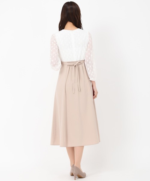 MISCH MASCH(ミッシュマッシュ)の「レースドッキングワンピース(ワンピース・レディース・ベージュ/グリーン・S/M)」の10枚目の写真