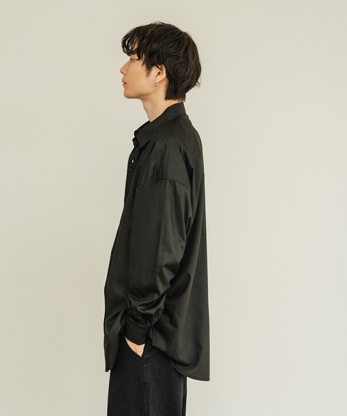 improves（インプローブス）の「無地 オーバーサイズ 長袖 レギュラーシャツ（シャツ/ブラウス・メンズ・ブルー/ブラック/ホワイト・X-LARGE/LARGE/MEDIUM/SMALL）」の14枚目の写真