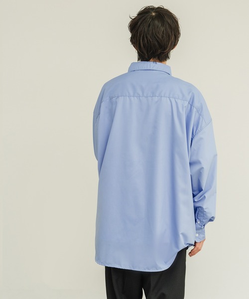 improves（インプローブス）の「無地 オーバーサイズ 長袖 レギュラーシャツ（シャツ/ブラウス・メンズ・ブルー/ブラック/ホワイト・X-LARGE/LARGE/MEDIUM/SMALL）」の21枚目の写真