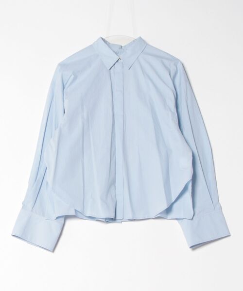 Rouge vif Anna（ルージュヴィフアンナ）の「バックコクーンBIGシャツ（シャツ/ブラウス・レディース・オフホワイト/サックスブルー/モカ・フリー）」の7枚目の写真
