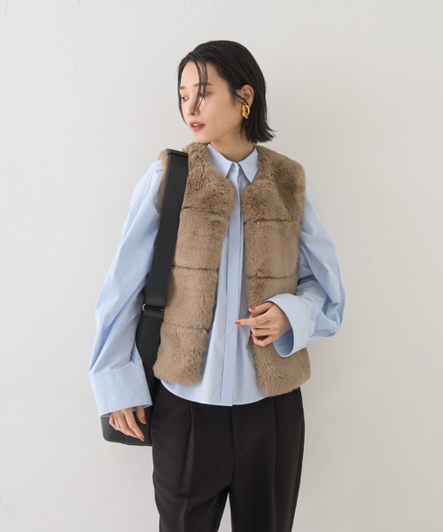 バックコクーンBIGシャツ（シャツ/ブラウス）｜Rouge vif Anna