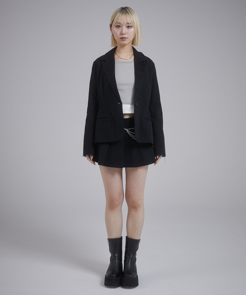 ENVYM（アンビー）の「テーラードボクシージャケット（テーラードジャケット・レディース・アイボリー/ピンク/ブラック・FREE）」の18枚目の写真