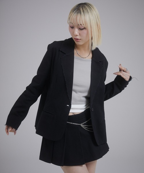 ENVYM（アンビー）の「テーラードボクシージャケット（テーラードジャケット・レディース・アイボリー/ピンク/ブラック・FREE）」の11枚目の写真