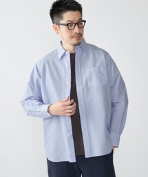 SHIPS: レギュラーカラー エアリー コットン ロングスリーブ シャツ