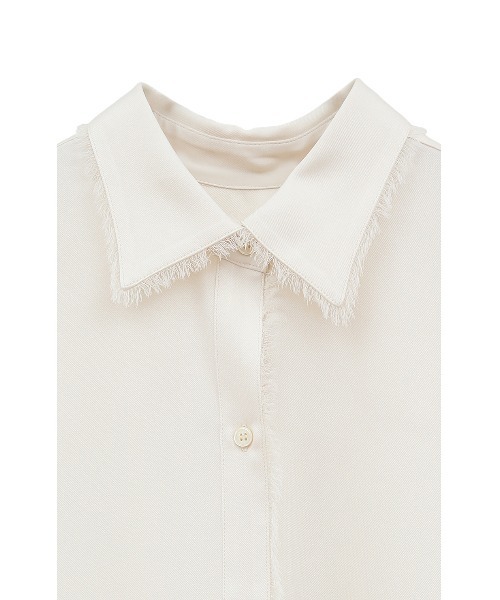 CLANE（クラネ）の「W FACE FRINGE SHIRTS（シャツ/ブラウス・レディース・アイボリー/ブラック・1/2）」の17枚目の写真