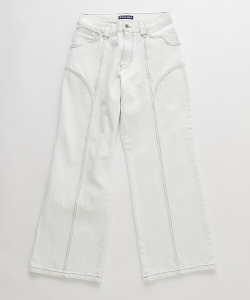 FREAK'S STORE(フリークスストア)の「NAUTICA JEANS CO./ノーティカジーンズ ウエスタン切替デニム(デニムパンツ・レディース・サックスブルー/ホワイト・MEDIUM/SMALL)」の9枚目の写真
