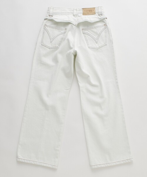 FREAK'S STORE(フリークスストア)の「NAUTICA JEANS CO./ノーティカジーンズ ウエスタン切替デニム(デニムパンツ・レディース・サックスブルー/ホワイト・MEDIUM/SMALL)」の11枚目の写真