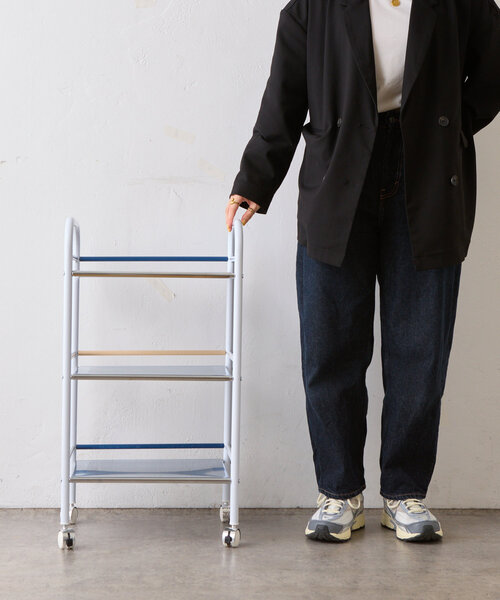 BIRTHDAY BAR(バースデイバー)の「【SAHIR サヒール】Caster wagon キャスターワゴン(家具・レディース・ネイビー・0)」の4枚目の写真