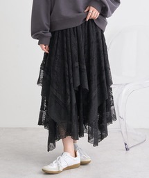 レースイレヘムスカート