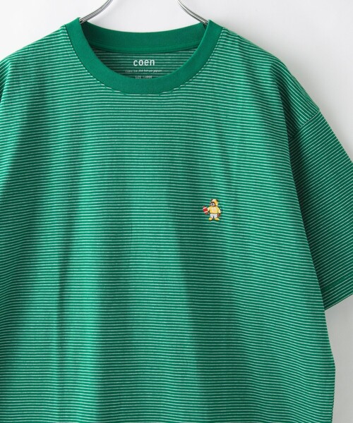 coen(コーエン)の「USAコットンベア刺繍Tシャツ(Tシャツ/カットソー・メンズ・ダークグレー/その他9/その他6/その他1/ホワイト/ライトブルー・XL/L/M/S)」の5枚目の写真