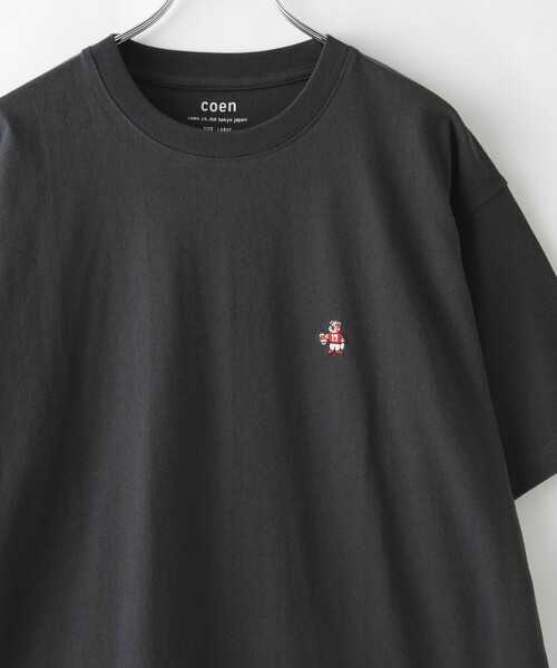 coen(コーエン)の「USAコットンベア刺繍Tシャツ(Tシャツ/カットソー・メンズ・ダークグレー/その他9/その他6/その他1/ホワイト/ライトブルー・XL/L/M/S)」の2枚目の写真