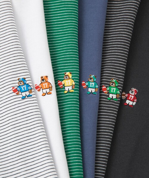 coen(コーエン)の「USAコットンベア刺繍Tシャツ(Tシャツ/カットソー・メンズ・ダークグレー/その他9/その他6/その他1/ホワイト/ライトブルー・XL/L/M/S)」の7枚目の写真