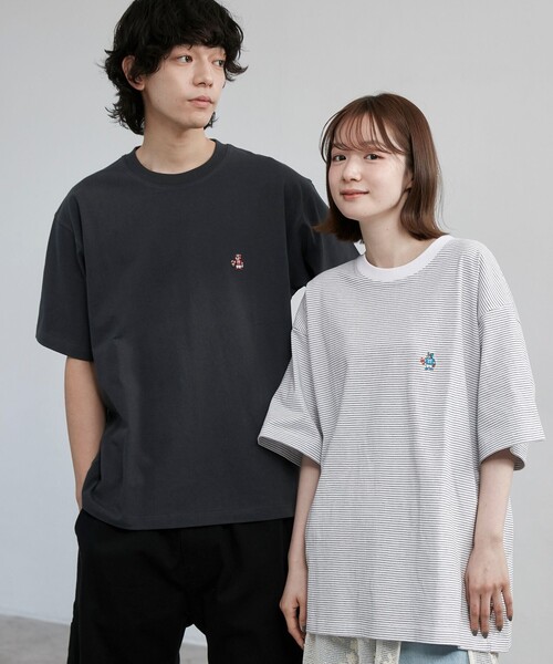 セール】USAコットンベア刺繍Tシャツ（Tシャツ/カットソー