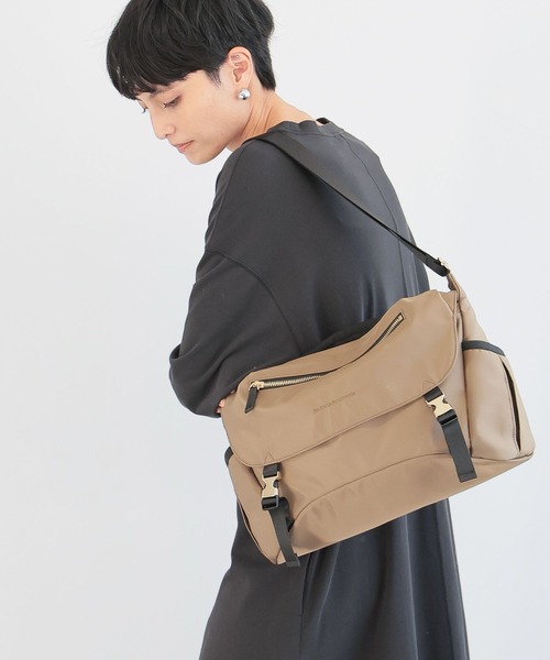 BARNYARDSTORM（バンヤードストーム）の「BARNYARDSTORM / キレイめメッセンジャーBAG（ショルダーバッグ・レディース・キャメル/ブラック・FREE）」の12枚目の写真