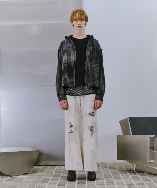 HARE（ハレ）の「【SET UP対応】コットンフェードZIPパーカー(HARE)（パーカー・メンズ・ブラック/グレー/カーキ・FREE）」の12枚目の写真