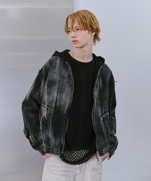 【HAREハレ】ジップファーブルゾン　オーバーサイズ　Sサイズ　黒 HAREハレ】ジップファーブルゾン オーバーサイズ Sサイズ 黒