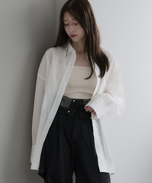 raffime(ラフィミー)の「【Raffime】ポケットデザインオーバーサイズシャツ(シャツ/ブラウス・レディース・ピンク/ライトブルー/ブルー/オフホワイト/ブルー系その他/イエロー系その他・フリー)」の22枚目の写真