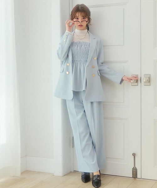 SWINGLE（スウィングル）の「ピークドラペル美シルエットダブル