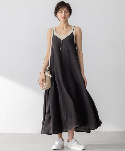 セール】【接触冷感性】フィブリルツイル キャミソールフレア