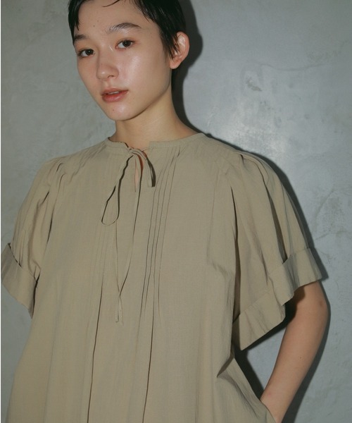 OC】オーガニックコットンタックスリーブ2wayドレス（ワンピース