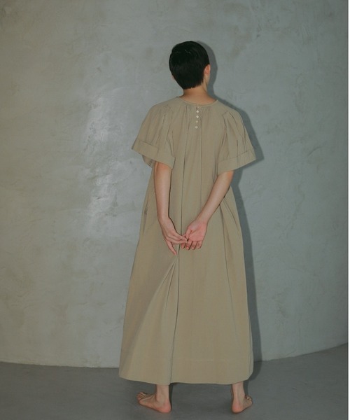 CASA FLINE（カーサフライン）の「【OC】オーガニックコットンタックスリーブ2wayドレス（ワンピース・レディース・アイボリー/ネイビー/ベージュ・FREE）」の16枚目の写真