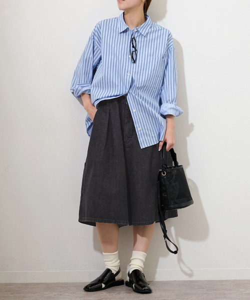 Lee(リー)の「【Lee /リー】BAGGY PAINTER SHORTS(その他パンツ・レディース・ブラック/ブルー・MEDIUM)」の4枚目の写真