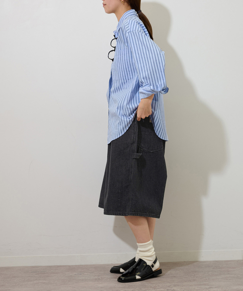 Lee(リー)の「【Lee /リー】BAGGY PAINTER SHORTS(その他パンツ・レディース・ブラック/ブルー・MEDIUM)」の5枚目の写真