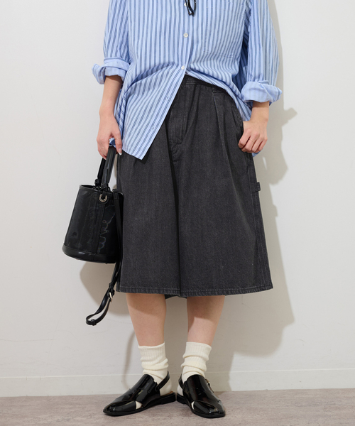 Lee(リー)の「【Lee /リー】BAGGY PAINTER SHORTS(その他パンツ・レディース・ブラック/ブルー・MEDIUM)」の8枚目の写真