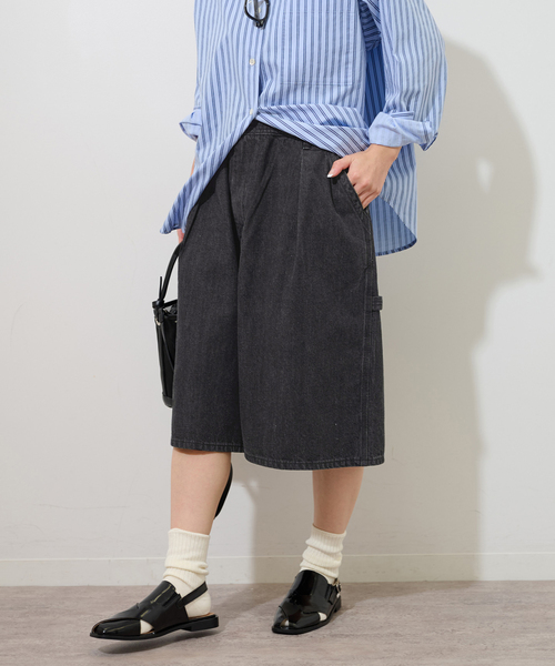 Lee(リー)の「【Lee /リー】BAGGY PAINTER SHORTS(その他パンツ・レディース・ブラック/ブルー・MEDIUM)」の9枚目の写真