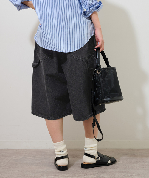 Lee(リー)の「【Lee /リー】BAGGY PAINTER SHORTS(その他パンツ・レディース・ブラック/ブルー・MEDIUM)」の11枚目の写真