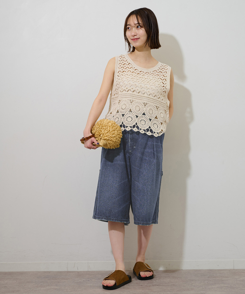 Lee(リー)の「【Lee /リー】BAGGY PAINTER SHORTS(その他パンツ・レディース・ブラック/ブルー・MEDIUM)」の12枚目の写真