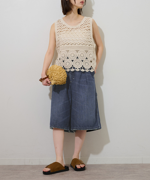 Lee(リー)の「【Lee /リー】BAGGY PAINTER SHORTS(その他パンツ・レディース・ブラック/ブルー・MEDIUM)」の13枚目の写真