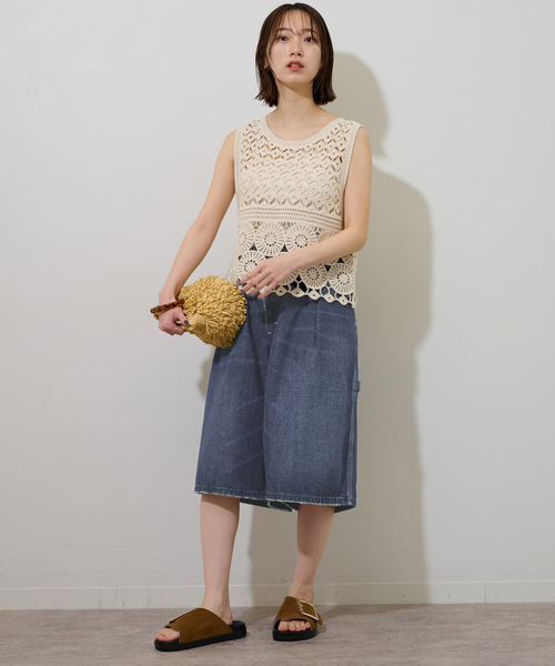 Lee(リー)の「【Lee /リー】BAGGY PAINTER SHORTS(その他パンツ・レディース・ブラック/ブルー・MEDIUM)」の14枚目の写真